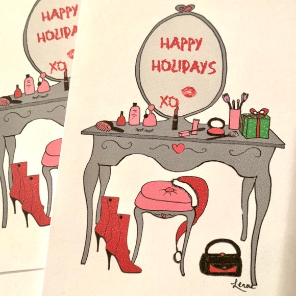 Diva's Vanity Holiday handmade note cards my art - Picture 4 of 6